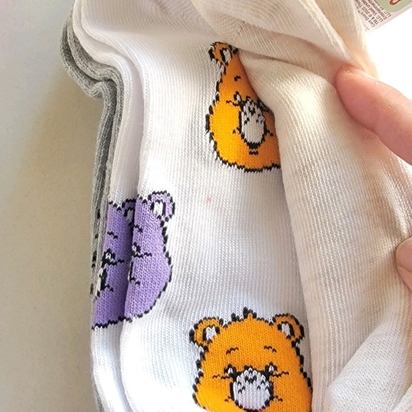 NEW Care Bears Pumpkin Witch Hat  Halloween‎ 3 Pairs Socks Shoe Size 4-10 Womens - Picture 2 of 4